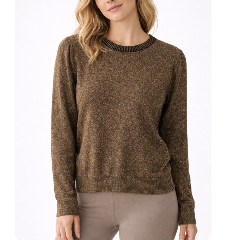 Forever 21 Gold Metallic Sweater.